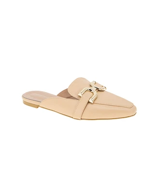 BCBGeneration Women's Tara Buckle Mule Flats
