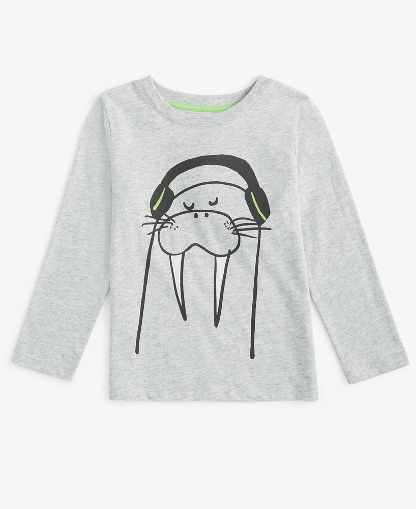 Epic Threads Toddler Boys Walrus Graphic Long-Sleeve T-Shirt, Created for Macy's