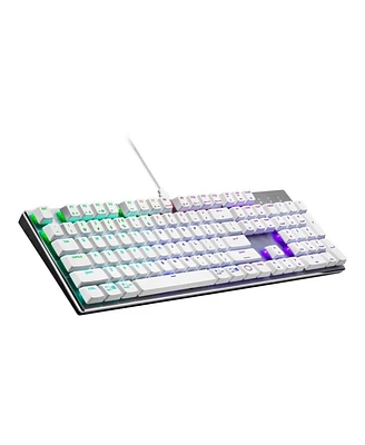 Coolermaster Cooler Master SK652 Gaming Keyboard with Blue Switches Rgb, Usb-c (Silver/White)