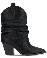Jessica Simpson Women's Gemorra Embellished Slouchy Cowboy Booties