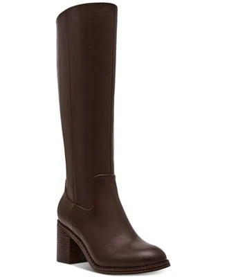 Dv Dolce Vita Womens Ullah Block Heel Dress Boots Regular Wide Calf