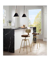 Stiffel Meyer 11 1/2" Wide Black and Warm Gold Mini Pendant