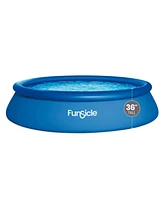 Funsicle 15' x 36" QuickSet Inflatable Ring Top Outdoor Above Ground Pool w/Pump