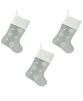 Slickblue Set of 3 Christmas Stockings for Holiday Decor