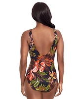 Miraclesuit Women's Botanico Crossover One-Piece Swimsuit