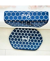 Puj Toddler Pad Kneeler, Navy Honeycomb