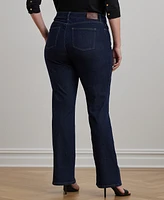 Lauren Ralph Lauren Plus Size High-Rise Bootcut Jeans