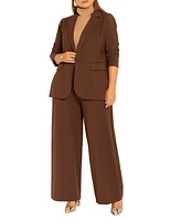 Eloquii Women's The Ultimate Wide Leg Stretch Work Pant