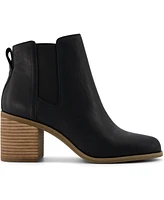 Toms Women's Evelyn Chelsea Pull-On Block Heel Booties