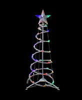 Northlight 3ft Led Spiral Cone Tree Multi Lights