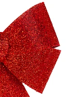 Northlight 17" Led Red Tinsel Bow Christmas Decoration