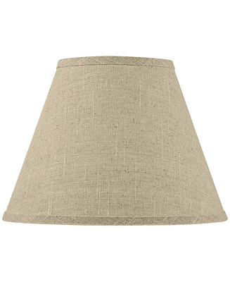 Springcrest Fine Burlap Small Empire Shape 6" Top x 12" Bottom x 9" Slant (Spider) Replacement with Harp and Finial