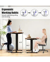 Slickblue 55 Inch Electric Height Adjustable Office Desk with Hook