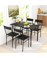 Slickblue 5-Piece Dining Table Set for 4 with Kitchen and Chairs