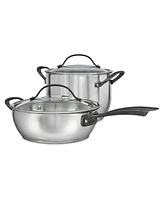 Cuisinart Radiant Pro Stainless with Brushed Titanium Finish Cookware Set, 11-Pc.