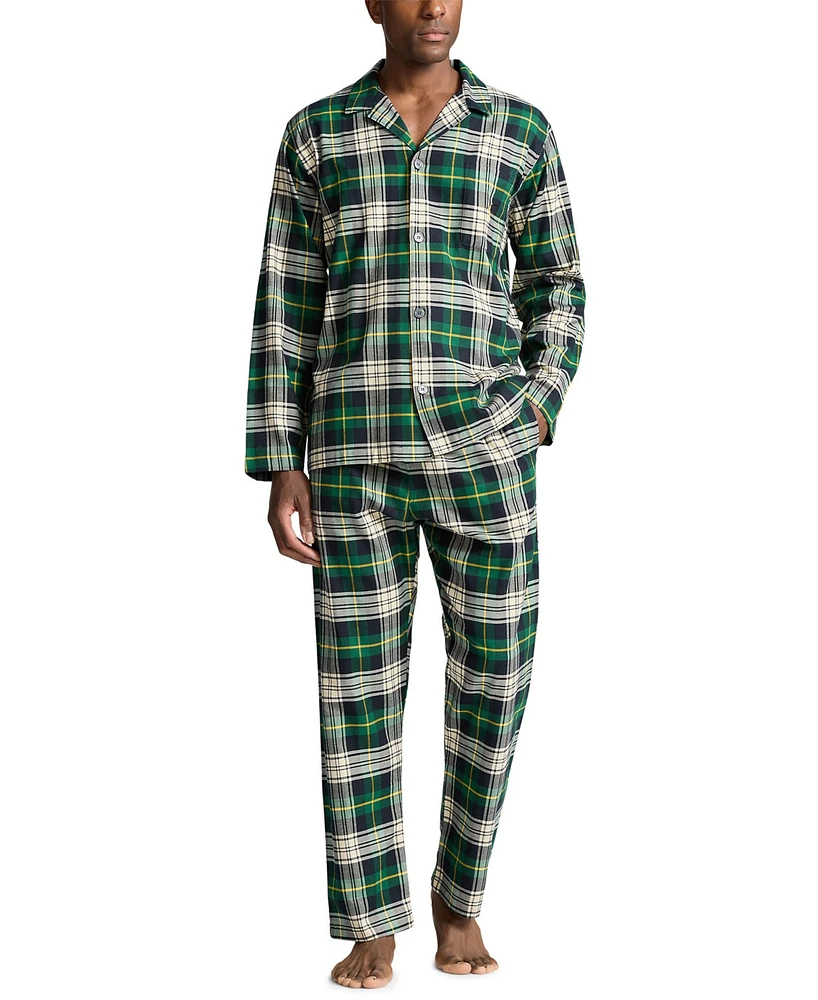 Polo Ralph Lauren Men's 2-Pc. Plaid Flannel Pajamas Set