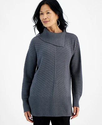 Style & Co Women's Envelope-Neck Tunic Sweater, Created for Macy's