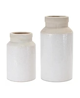 Slickblue Two Tone Stoneware Vase (Set of 2)