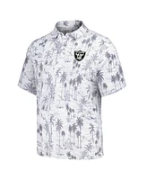 Tommy Bahama Men's Gray Las Vegas Raiders Cabana Shores IslandZone Tri-Blend Polo