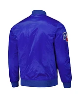 Pro Standard Men's Royal Texas Rangers Wordmark Satin Full-Snap Jacket