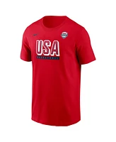 Nike Men's Red Usa Basketball Core T-Shirt