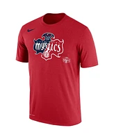 Nike Men's and Women's Red Washington Mystics Split Logo Performance T-Shirt