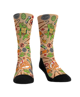 Rock Em Socks Men's and Women's Teenage Mutant Ninja Turtles Michelangelo Kaboom Crew