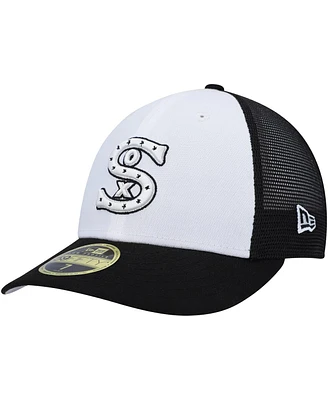 New Era Men's White/Black Chicago White Sox 2023 On-Field Batting Practice Low Profile 59FIFTY Fitted Hat