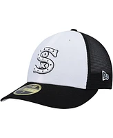 New Era Men's White/Black Chicago White Sox 2023 On-Field Batting Practice Low Profile 59FIFTY Fitted Hat