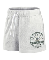 Fanatics Women's Oatmeal Green Bay Packers Vintage-like Badge Shorts