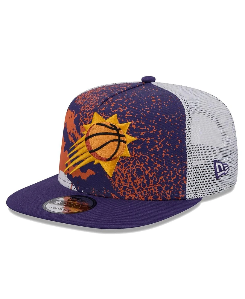 New Era Men's Purple Phoenix Suns Court Sport Speckle 9FIFTY Snapback Hat