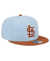 New Era Men's Light Blue St. Louis Cardinals Spring Color Two-Tone 9FIFTY Snapback Hat