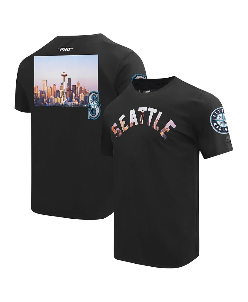 Pro Standard Men's Black Seattle Mariners Cityscape T-Shirt