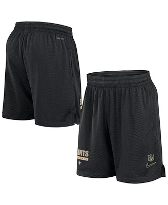 Nike Men's Black New Orleans Saints 2024 Sideline Performance Mesh Shorts