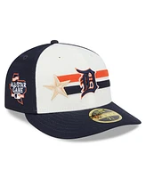 New Era Men's Cream/Navy Detroit Tigers 2024 Mlb All-Star Game Workout Low Profile 59FIFTY Hat