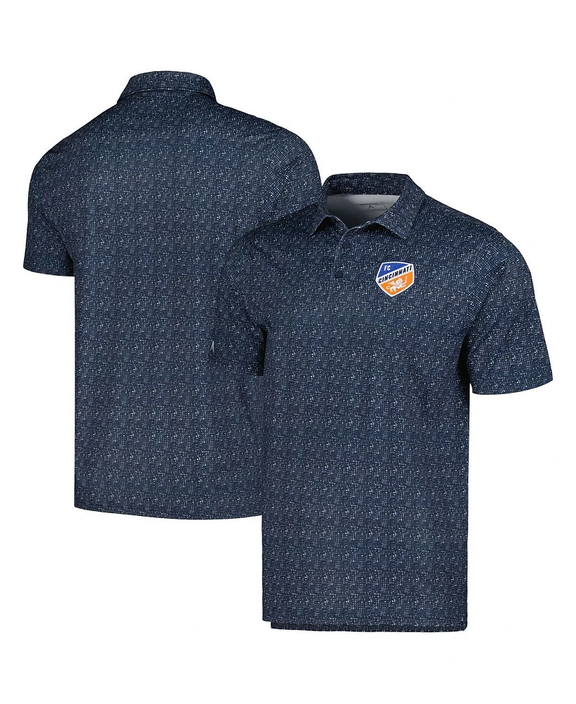 Antigua Men's Navy Fc Cincinnati Figment Polo