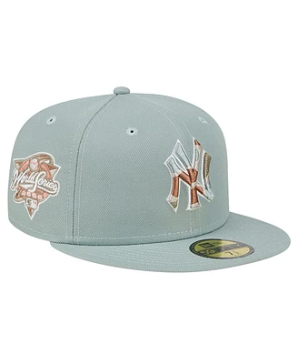 New Era Men's Green York Yankees Spring Forest 59FIFTY Fitted Hat