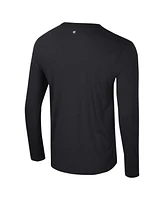 Colosseum Men's Black Maryland Terrapins Color Pop Active Blend 2-Hit Long Sleeve T-Shirt