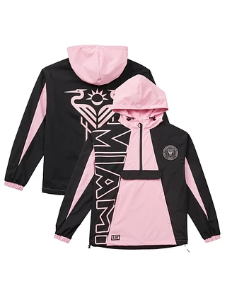 Live Breathe Futbol Men's and Women's Pink Inter Miami Cf Tekker Half-Zip Anorak Jacket