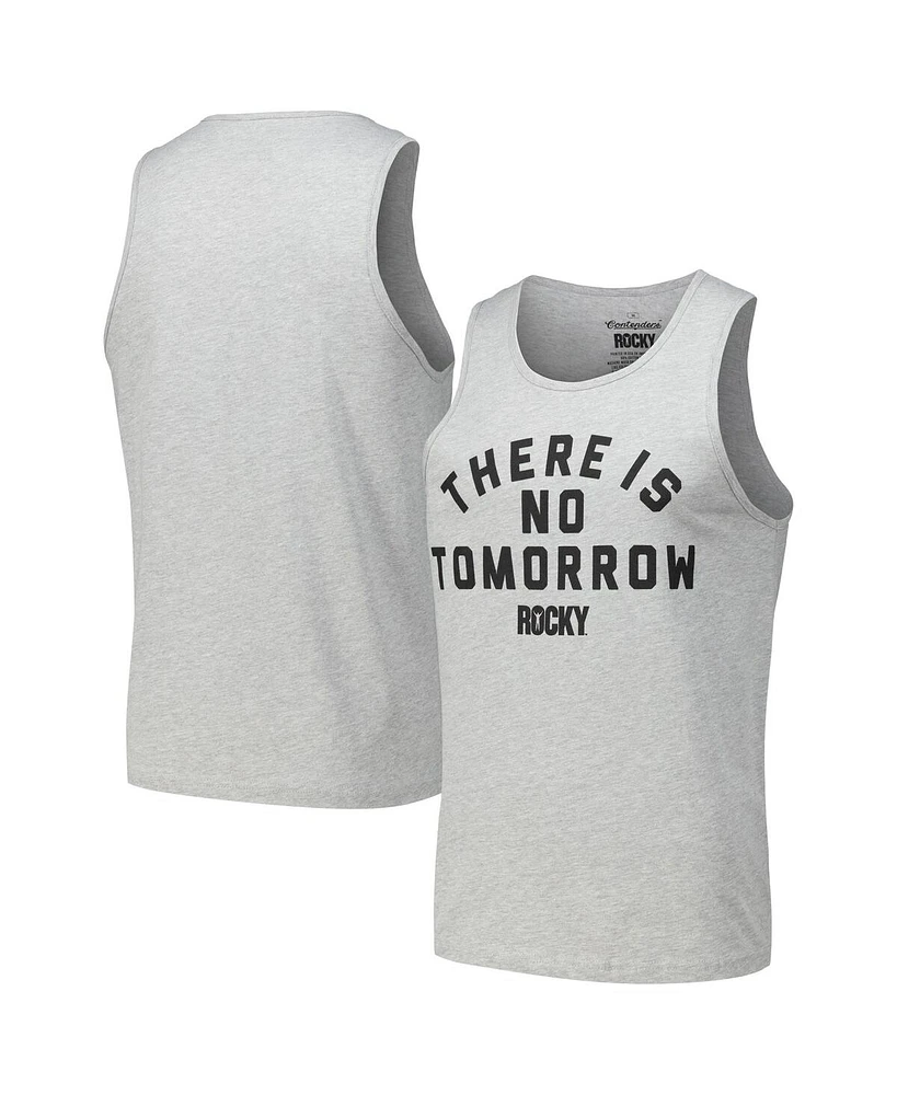 Contenders Clothing Men's Heather Gray Rocky There Is No Tomorrow Tank Top