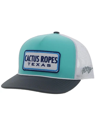 Hooey Men's Aqua Cactus Rope Snapback Hat