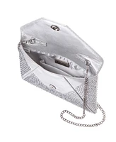 Nina Crystal Encrusted Square Envelope Clutch