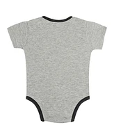 Outerstuff Newborn Baby Boys and Girls Gray/White San Francisco Giants Two-Pack Play Ball Bodysuit Set