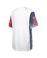 Outerstuff Big Boys and Girls White Boston Red Sox Impact Hit Bold T-Shirt