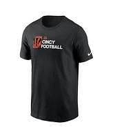 Nike Men's Black Cincinnati Bengals Outline T-Shirt