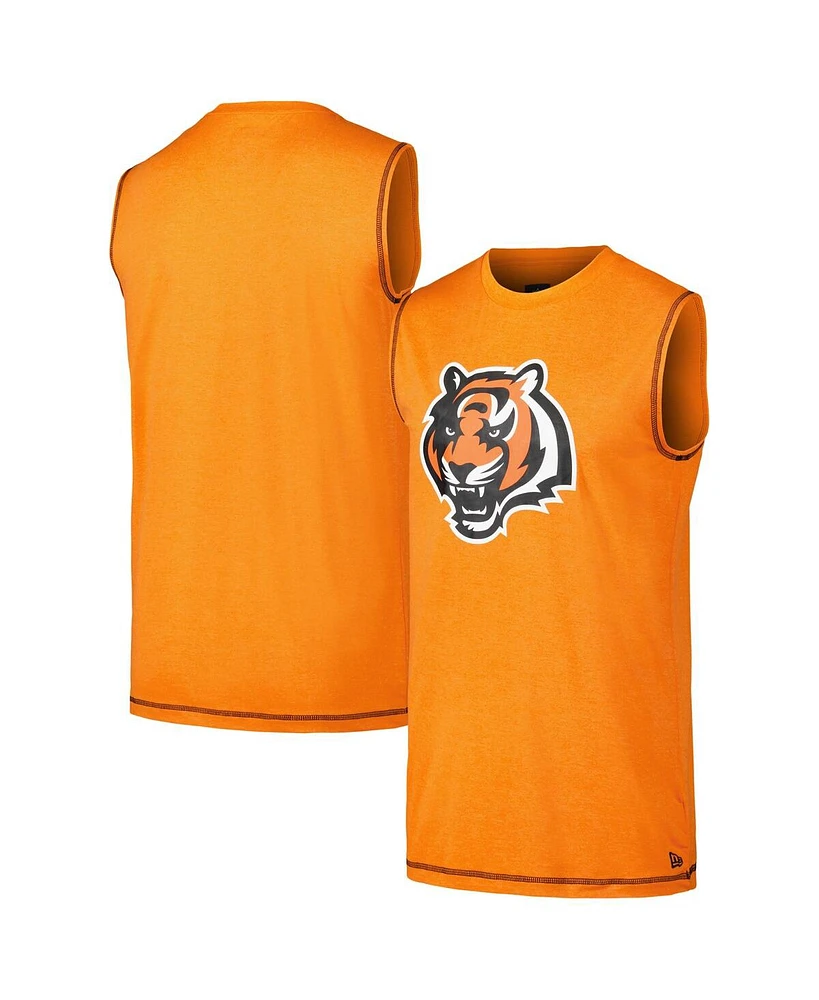 New Era Men's Orange Cincinnati Bengals Tank Top