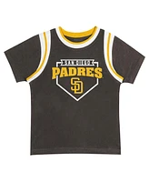 Outerstuff Toddler Fanatics Brown/Gray San Diego Padres Bases Loaded T-Shirt Shorts Set