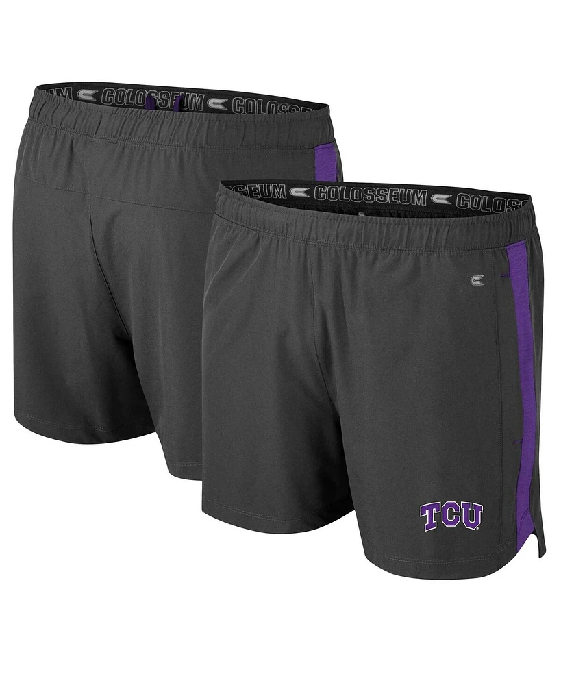 Colosseum Men's Charcoal Tcu Horned Frogs Langmore Shorts