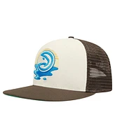 Pro Standard Men's Cream/Brown Atlanta Hawks Glint Sunset Snapback Hat