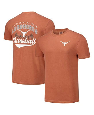 Image One Men's Orange Texas Longhorns Baseball Comfort Colors T-Shirt